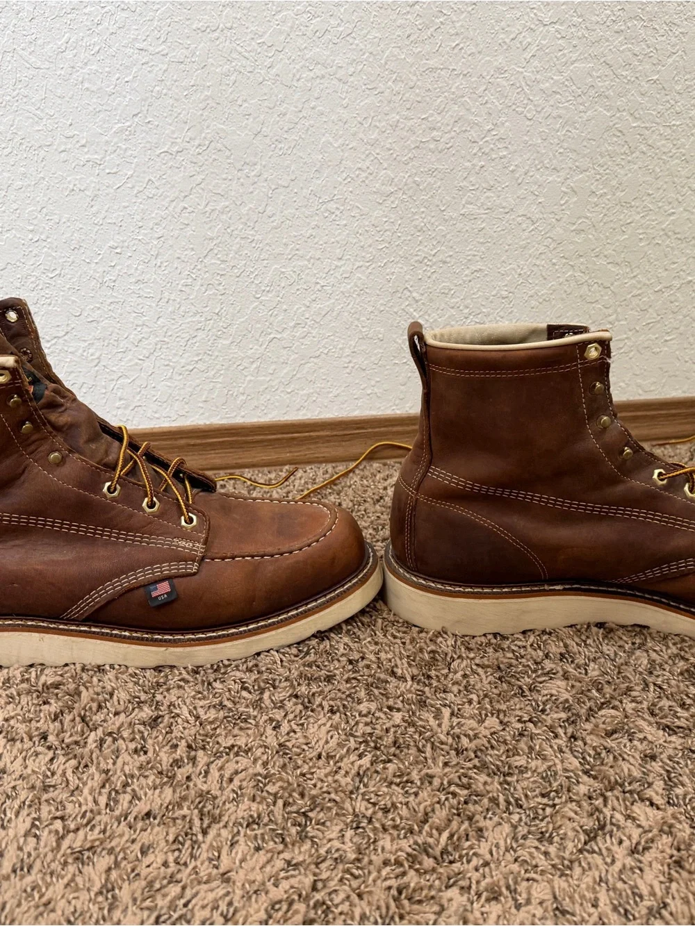 Thorogood Heritage Brown Moc Toe Work Boots - Men size 13